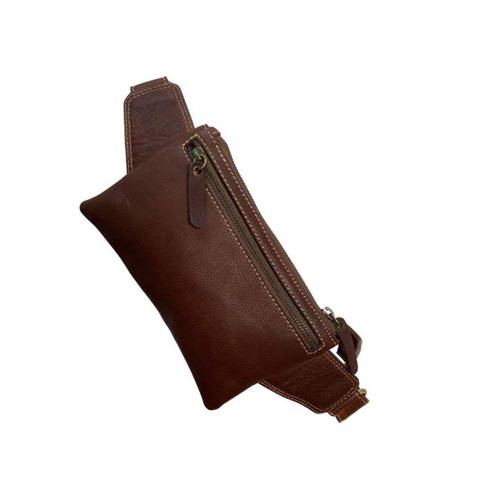 OUTLET Bumbag - Mørkebrun læder - Grønlykke.com