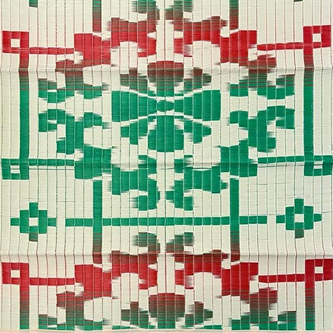 Plastiktæppe - Rød, Hvid & Grøn 90x90 #7