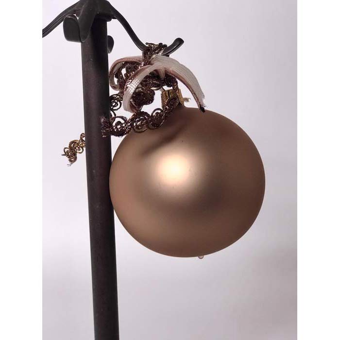 Julekugle - Metallic Dark Sand - Grønlykke.com