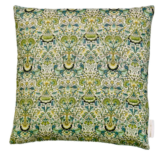 Liberty Art Fabric pude , "Lodden" - green, 40 x 40 cm - Grønlykke.com