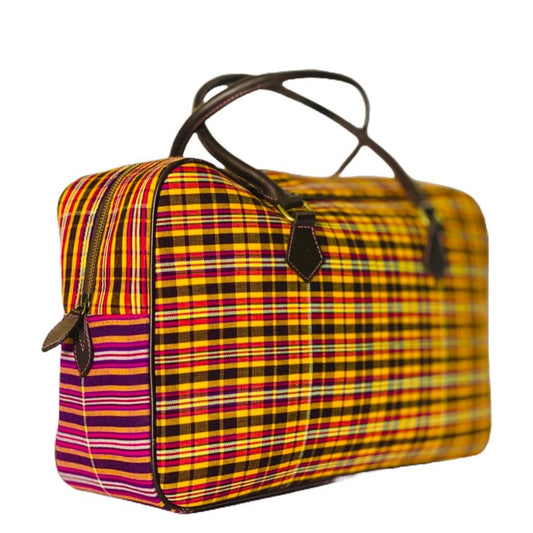 Outlet Taske - Multicolor Tern - Gul, Pink, Sort & Hvid, - Grønlykke.com
