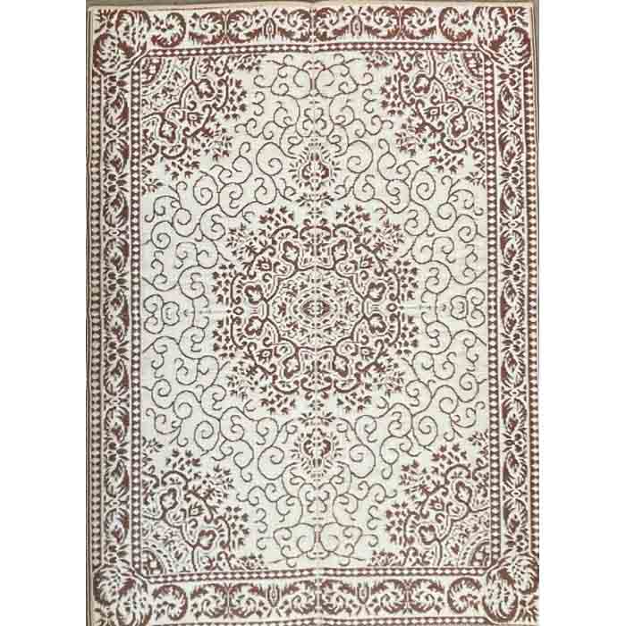 Plastiktæppe i Kastanjebrun & Creme 150 x 210 - Grønlykke.com