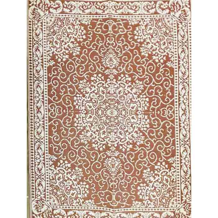Plastiktæppe i Kastanjebrun & Creme 150 x 210 - Grønlykke.com