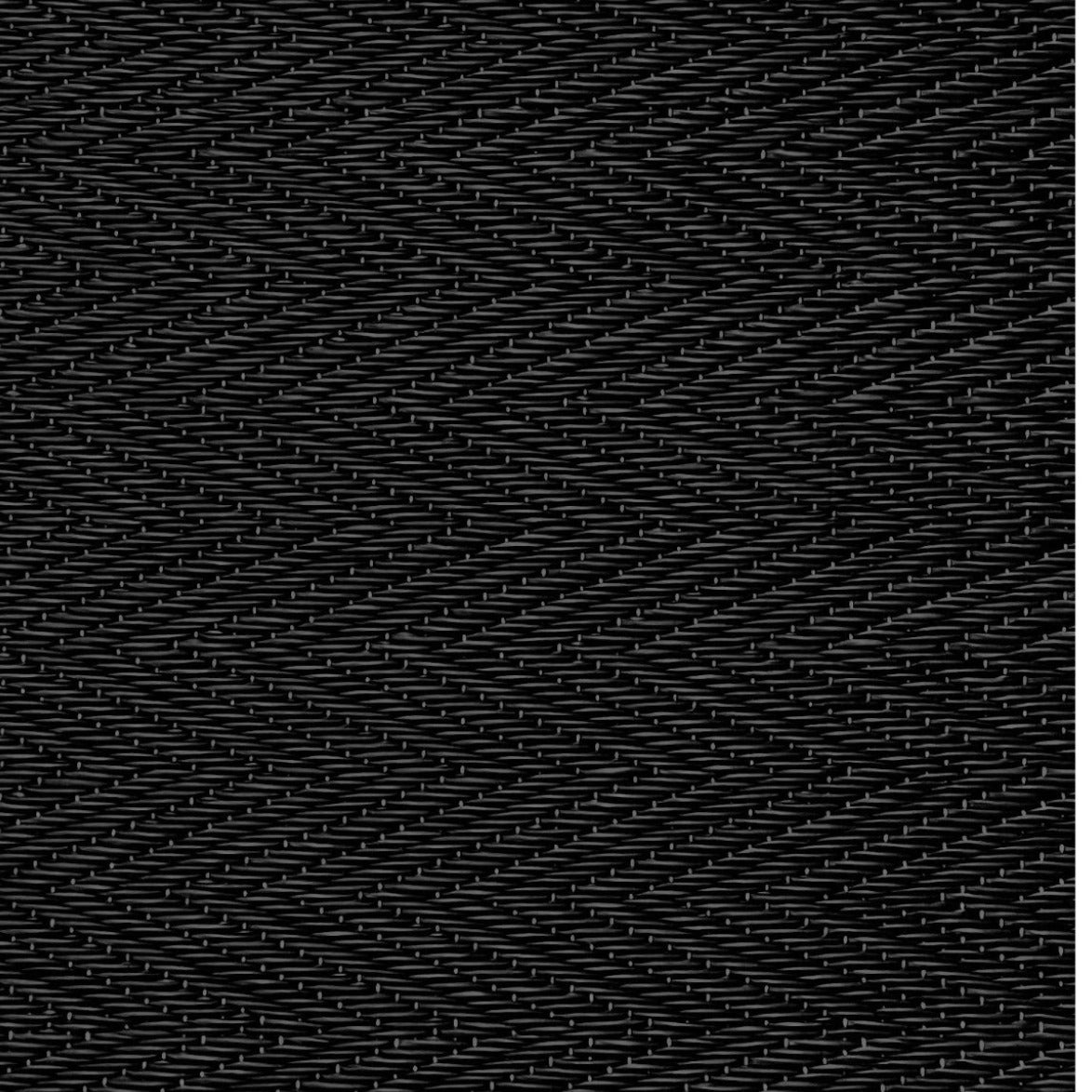 Plastiktæppe i Sildebensvævet mønster i Sort 90x180 cm - Grønlykke.com