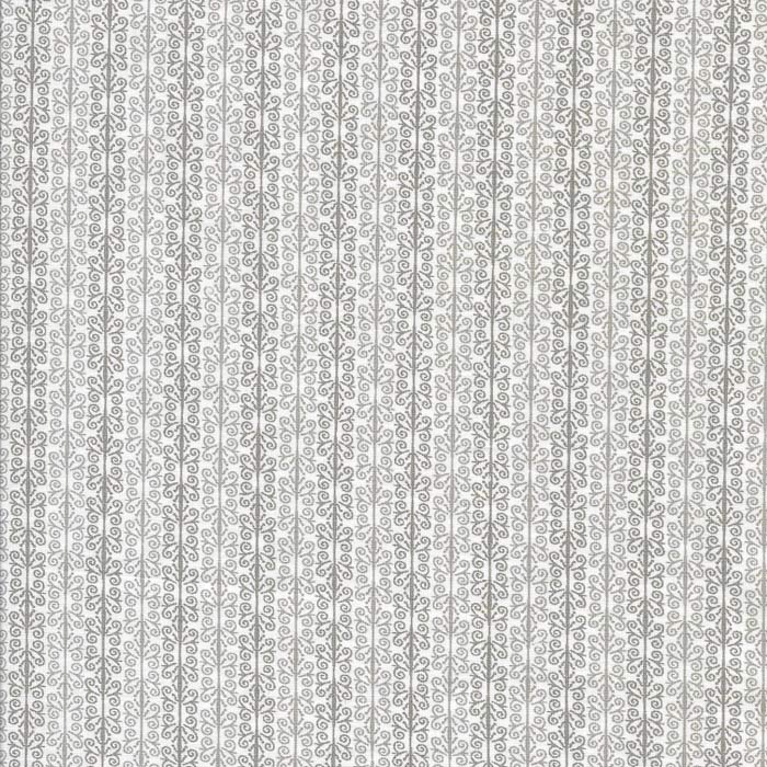 Stof med Grå/ Beige Ranker - Grønlykke.com