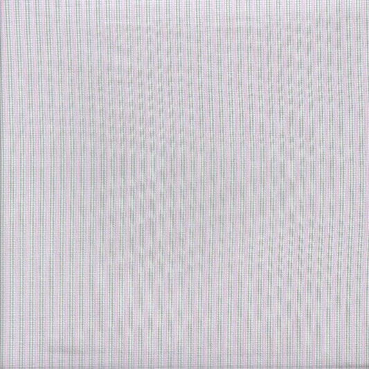 Stof med Grå/Beige, Hvid & Pink tern, i striber. - Grønlykke.com