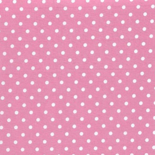 Stof Rosa med Hvide prikker - Grønlykke.com
