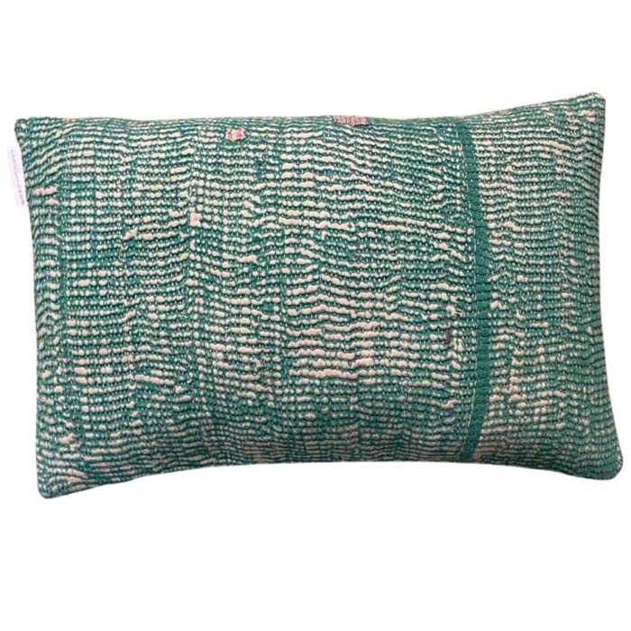 Unika puder Gudri - grøn og nude, 50 x 30 cm - Grønlykke.com