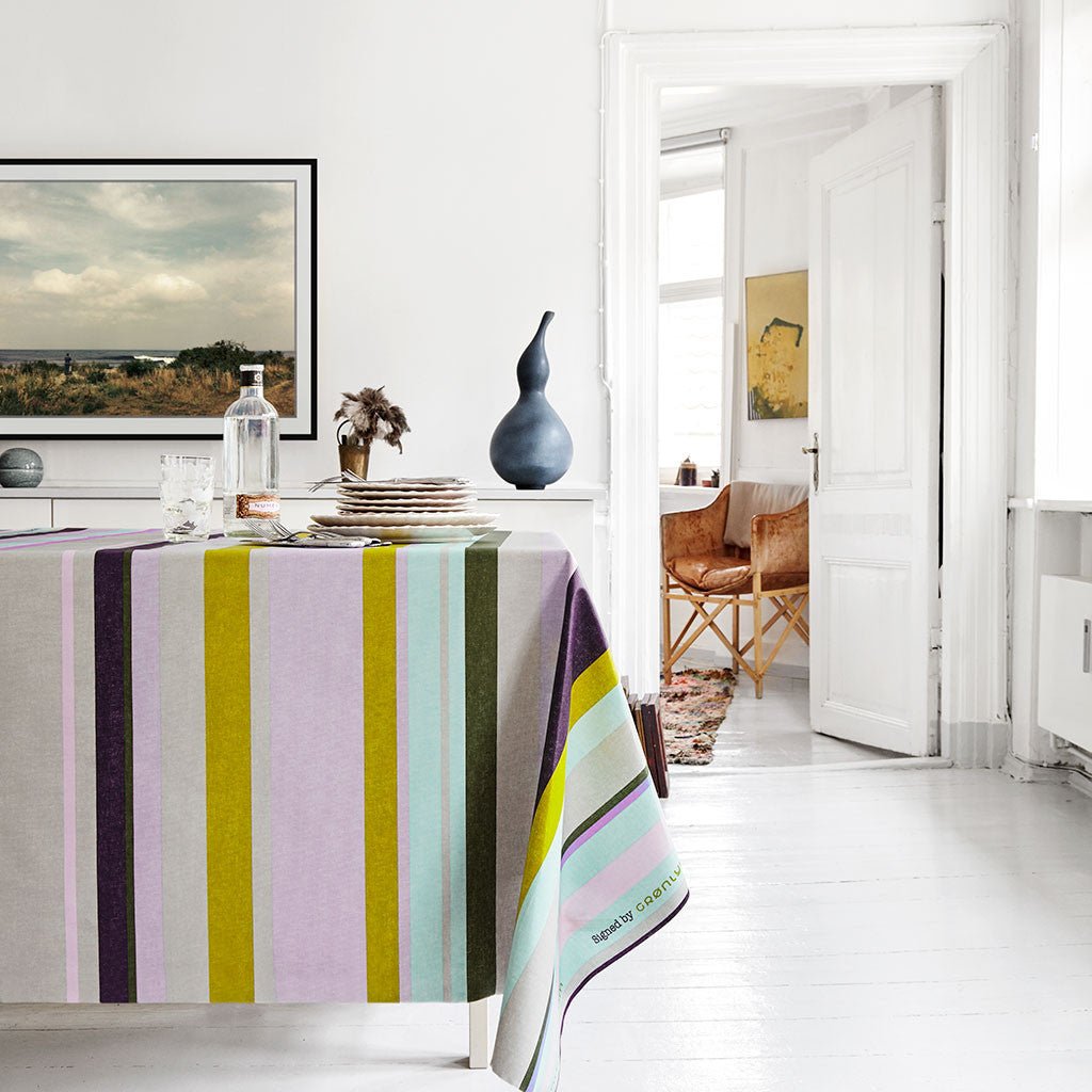 Voksdug Earthenware Stripes - Grønlykke.com