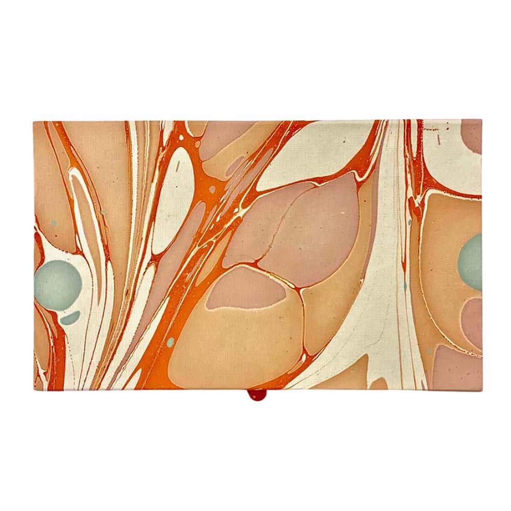 Stor æske i marble papir - Orange, Lys blå, & Nude I gronlykke.com