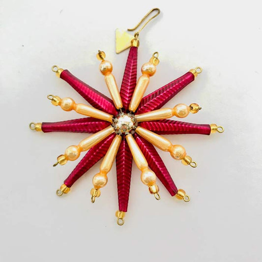 Julepynt - Bright Rød & Mellow yellow Stjerne I Grønlykke.com