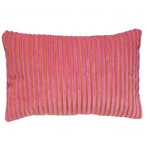 Kenzo Limited Edition Pude Pink and Orange Vertical Stripes 50x30 I grønlykke.com