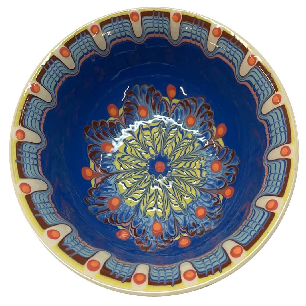 Keramikskål - Mellem - Blå