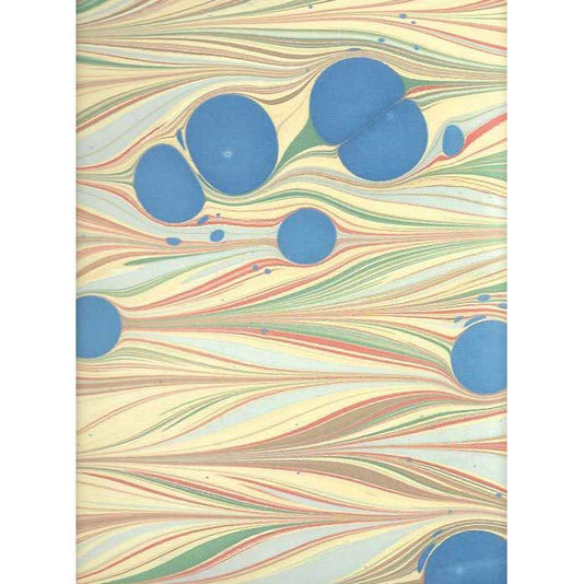 Marble Paper - Yellow, Green, Red , Beige & Blue