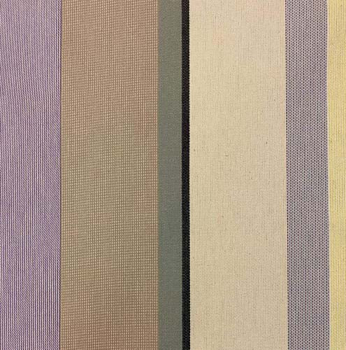 Markise stof med striber Lavendel, Gul, Grøn & Grå - 180 cm bred