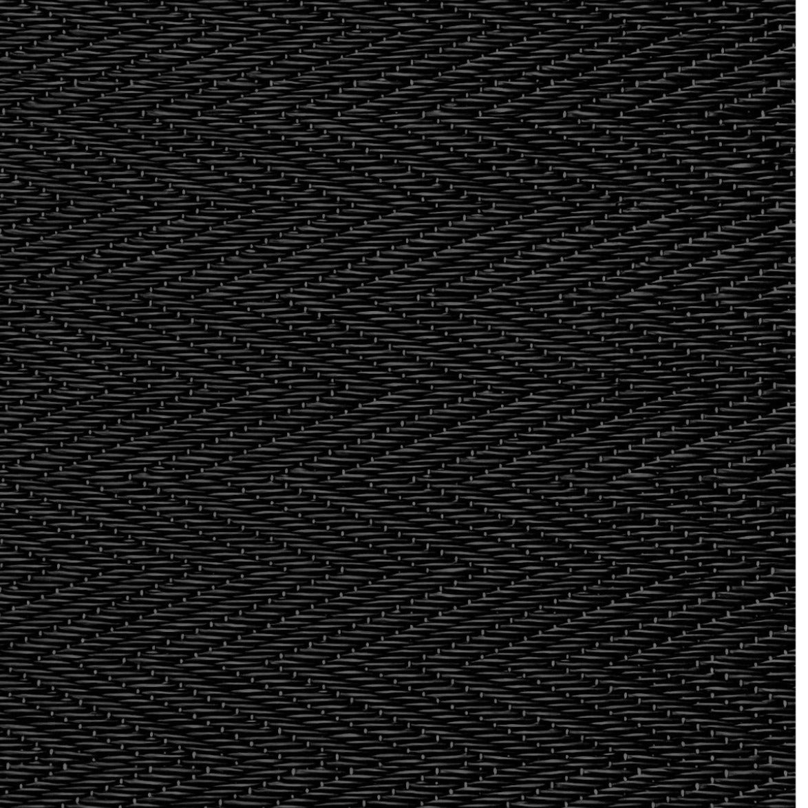 Plastiktæppe i sildebensvævet mønster i Sort 90x180 cm I Gronlykke.com