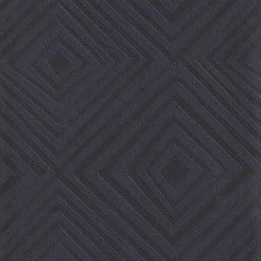 OUTLET Voksdug - Shiny & Matteret Mørkelilla grafisk mønster 120x140