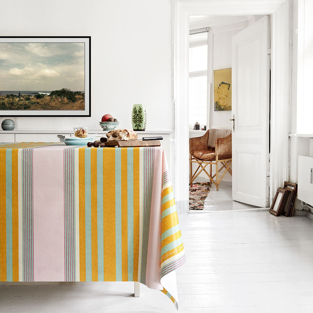 Voksdug Almost Linen Istanbul Stripes - Grønlykke.com